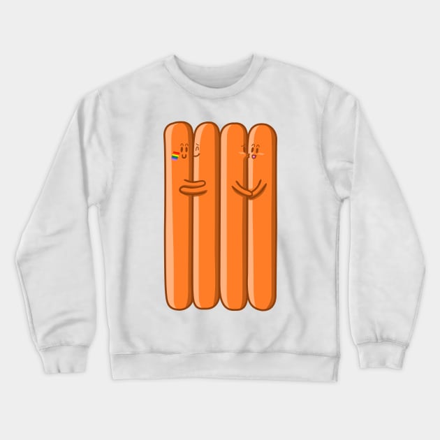 Sausage hug Crewneck Sweatshirt by albertocubatas